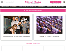 Tablet Screenshot of mitzvahmarket.com